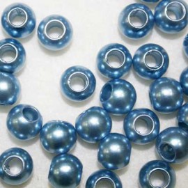 Perla sintética azul claro paso 5mm