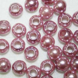 Perla sintética rosa paso 5mm