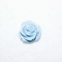 Rosa de resina pequeña azul
