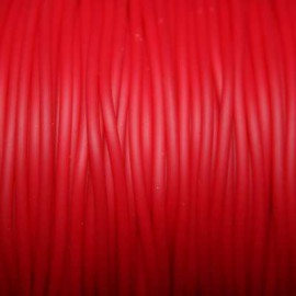 Caucho rojo 2mm hueco