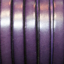 Cuero plano violeta 10mm