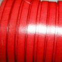 Cuero sintético plano 10mm rojo