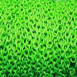 Cadena de color fluor verde