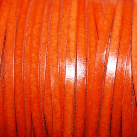 Cuero sintético plano 3mm naranja