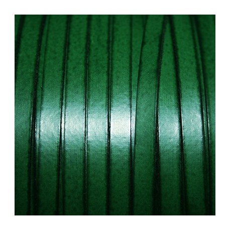 Cuero sintético plano 5mm verde inglés