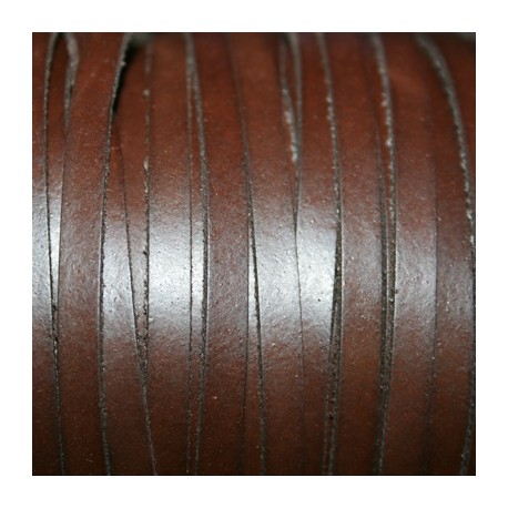 Cuero sintético plano 5mm marron
