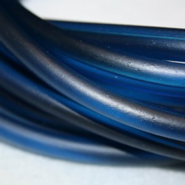 Caucho regaliz 10x7mm azul marino