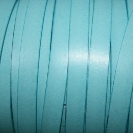 Cuero sintético plano 10mm turquesa