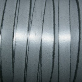 Cuero sintético plano 10mm gris