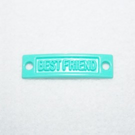 Oferta conector "best friend" turquesa verdoso bolsa de 10 unidades