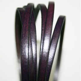 Cuero plano violeta oscuro 5mm