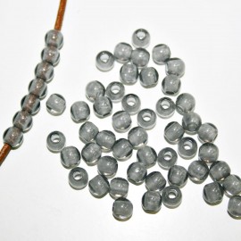 Abalorio gris bolsa x 10 unid
