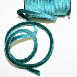 Cordón de terciopelo 5mm turquesa verdoso