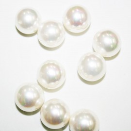 Perla sintética de 18mm blanca