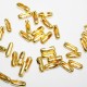 Cierre cadena de bolas de 2,5mm baño de oro mate