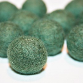 Bola de fieltro verde oscuro 22mm