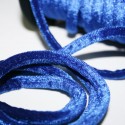 Cordón de terciopelo 5mm azul eléctrico