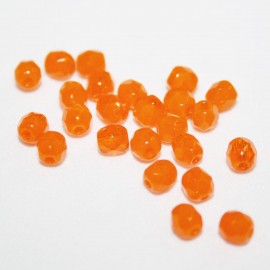 Facetada Checa 4mm naranja opal BOLSA 96 UNIDADES