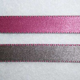 Cinta doble cara rosa y gris 10mm